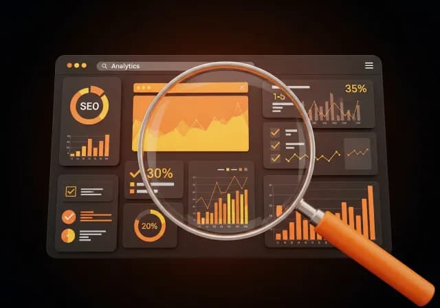 Illustration Audit SEO - Dashboard analytics