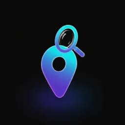 Icône SEO Local - Pin de localisation avec loupe